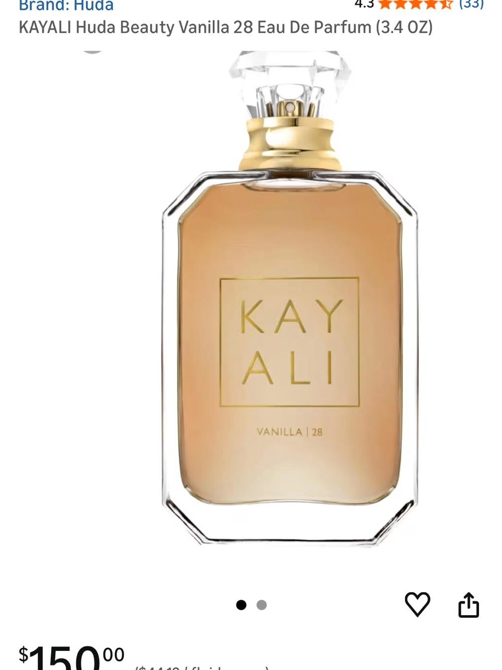 KAYALI Vanilla 28 Eau de Parfum Bottle